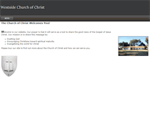 Tablet Screenshot of churchofchristws.com